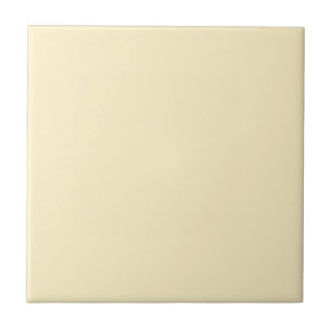 Pale Buttercup Yellow Solid Colour Tile