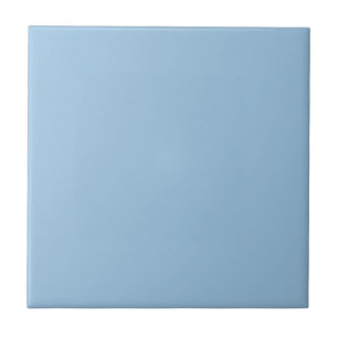 Pale Cerulean Blue Solid Color Tile