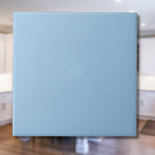 Pale Cerulean Solid Colour Classic Elegant Tile