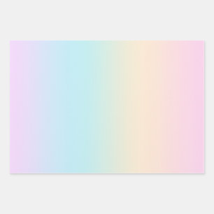 Pale colourful gradient background wrapping paper sheet