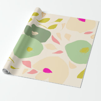 Pale colours botanical Wrapping Paper