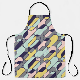 Pale Colours Geometric: Retro Pattern Apron