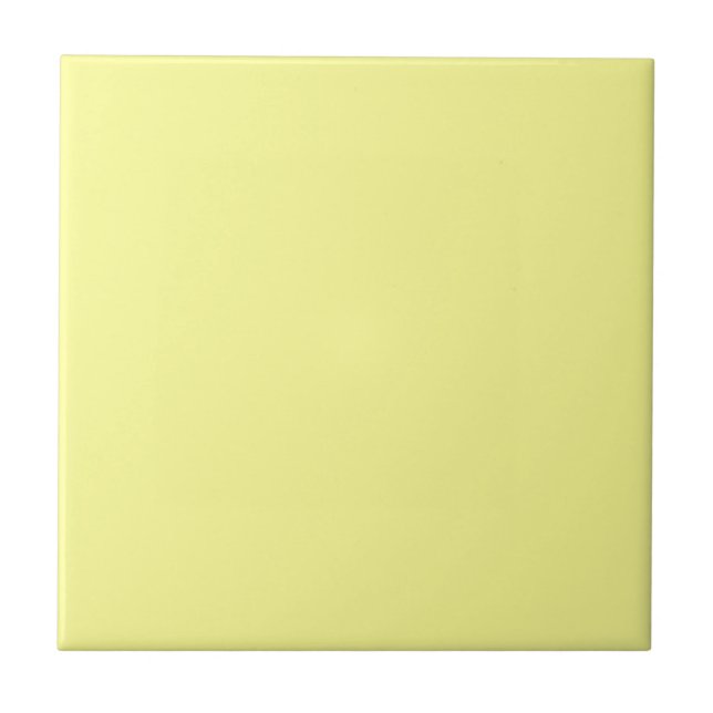 Pale Daffodil Solid Colour | Classic Elegant Tile (Front)