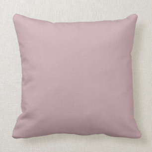 Pale Dusty Mauve Light Tattersall Throw Pillow