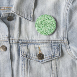 Pale Emerald and Pistachio Cobbled Patchwork 2 Inch Round Button