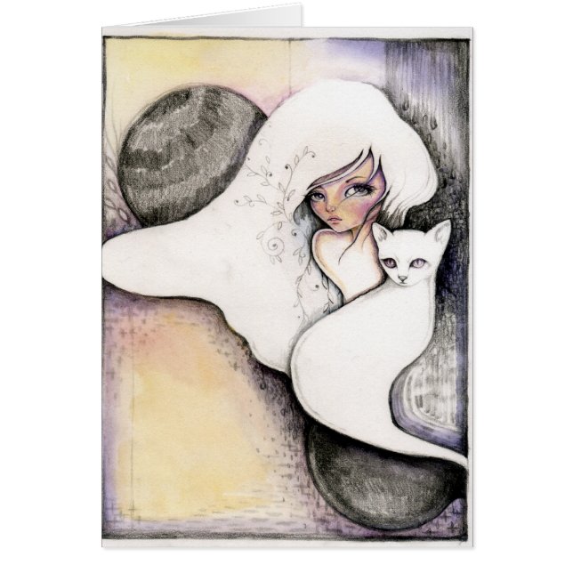 Pale February - blank card (Front)