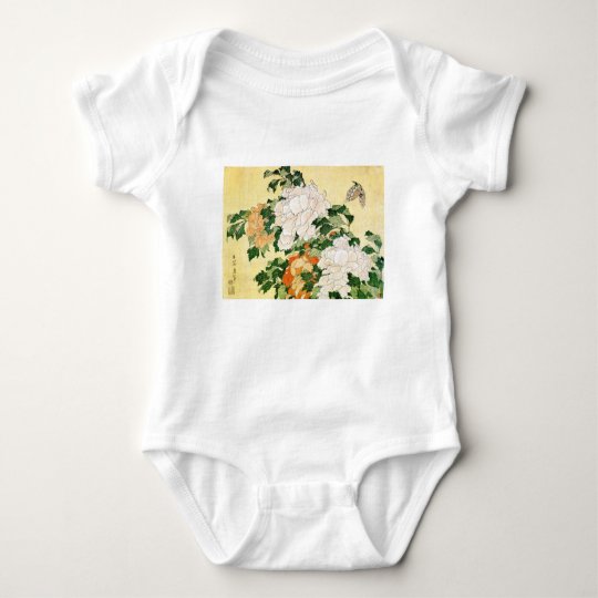 Pale Flowers Baby Bodysuit