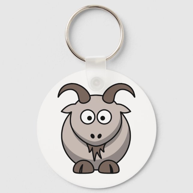 Pale goat keychain (Front)