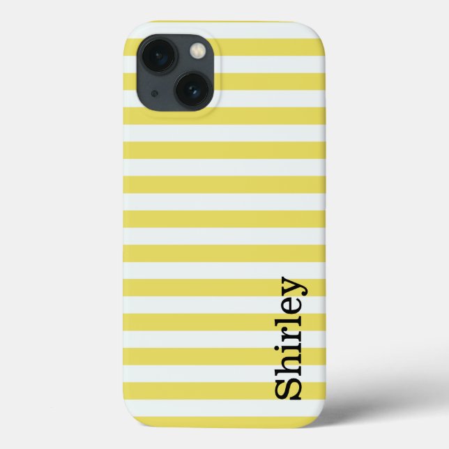 Pale Gold and White Stripes by Shirley Taylor  Case-Mate iPhone Case (Back)