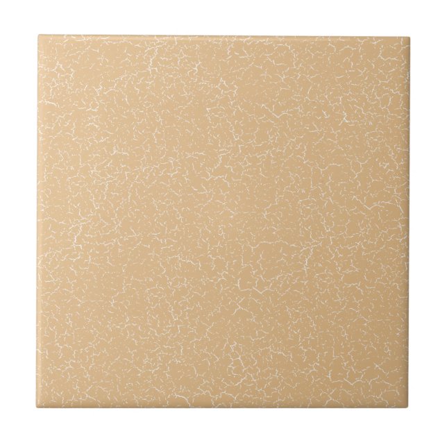 Pale Gold Crackle Glaze Solid Color Tile (Front)