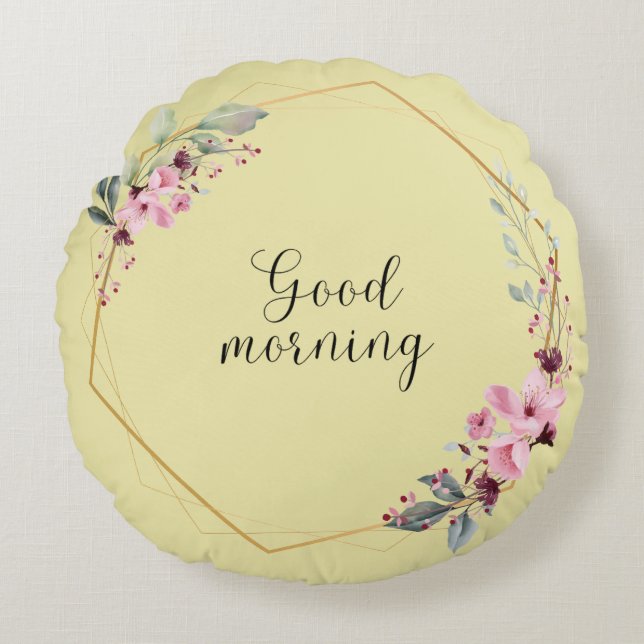 Pale Goldenrod Decorative Pillow (Front)