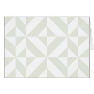 Pale Gray Geometric Deco Cube Pattern