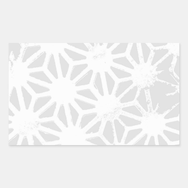 Pale gray geometric pattern sticker (Front)
