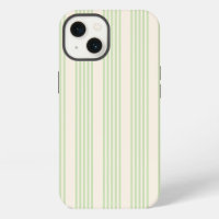 Pale green and beige five stripes pattern