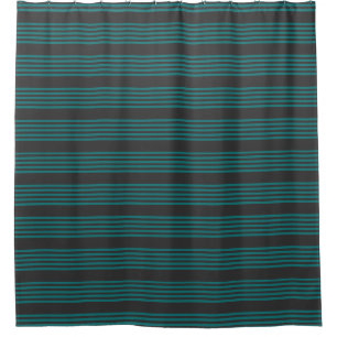 Pale green and beige five stripes pattern shower c