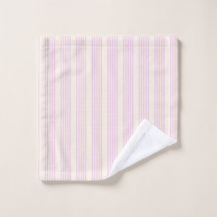 Pale green and beige five stripes pattern wash clo cloth