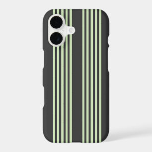 Pale green and charcoal five stripes pattern