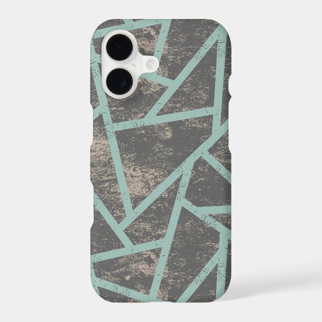 Pale green and grey mosaic pattern (Back)