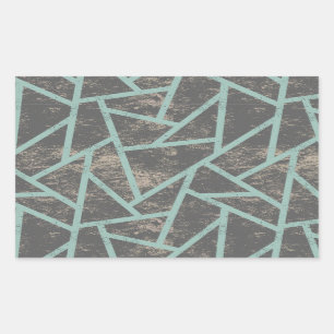 Pale green and grey mosaic pattern sticker