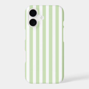 Pale green and white candy stripes