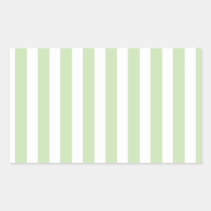 Pale green and white candy stripes sticker
