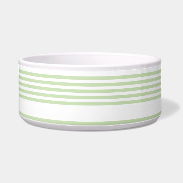 Pale green and white five stripes pattern (Front)