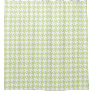 Pale green and White Houndstooth Pattern