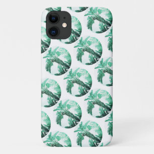 Pale Green Banana Tree Leaf iPhone 11 Coque