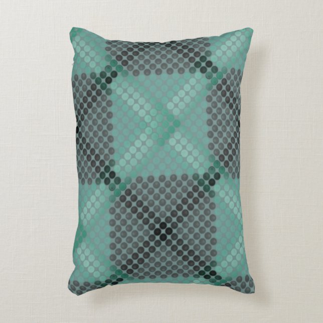 Pale green circle or balls texture, forming square accent pillow (Front(Vertical))