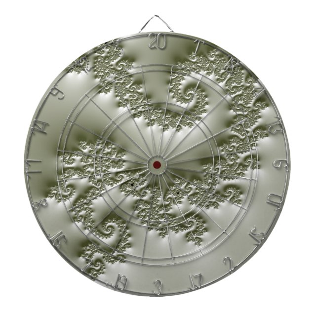 Pale green fractal dartboard (Front)