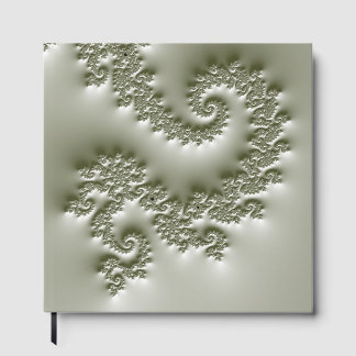 Pale green fractal guest book