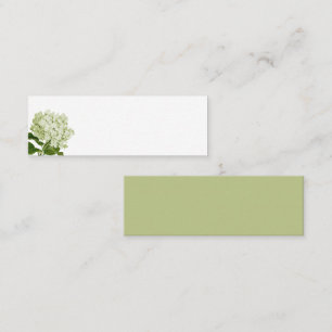 Pale Green Hydrangea Blank Place Card