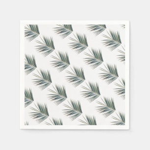 Pale green leaf napkin