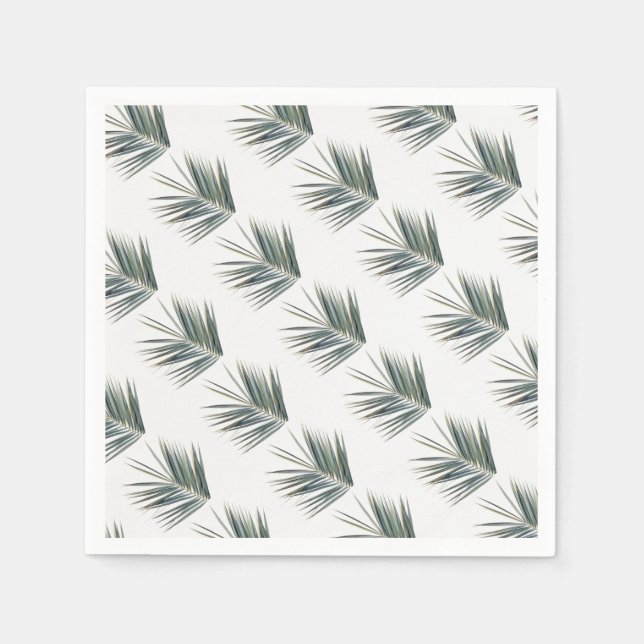 Pale green leaf napkin (Front)