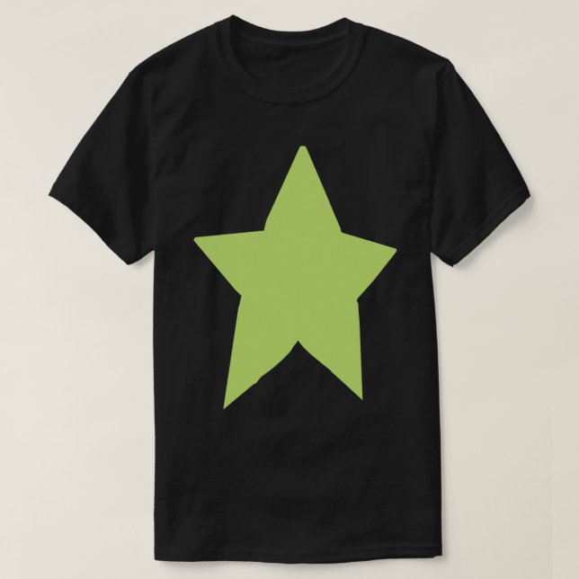 Pale Green On Light Blue T-Shirt (Design Front)