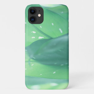 Pale Green Plant Leaves Nature iPhone 11 Case