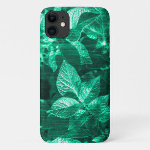Pale Green Potato Plante Feuille iPhone 11 Coque
