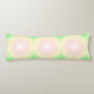 Pale Green Rose White 3D Optical Gradient Pattern Body Pillow