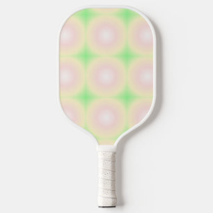 Pale Green Rose White 3D Optical Gradient Pattern Pickleball Paddle