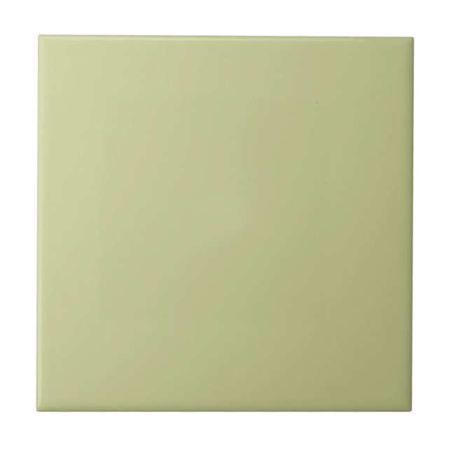 Pale Green Solid Colour Tile (Front)
