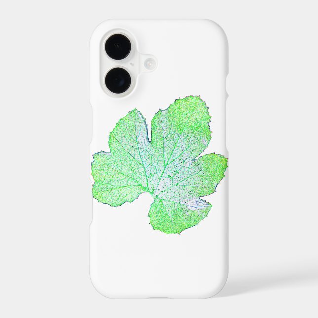Pale Green Squash Leaf Texture iPhone 11 Case (Back)