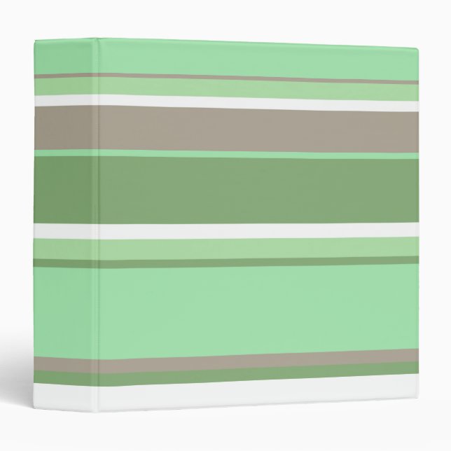 Pale green stripes binder (Front/Spine)
