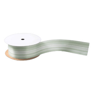 Pale green stripes satin ribbon