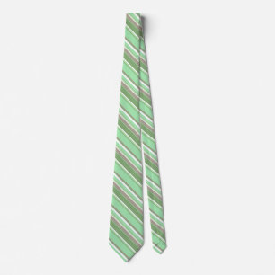 Pale green stripes tie