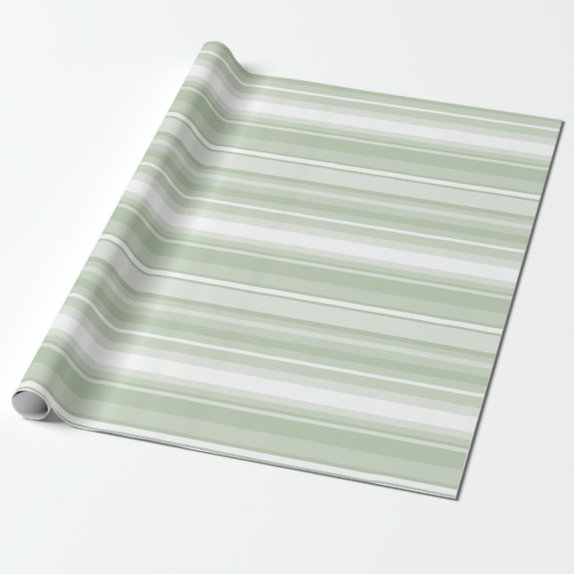 Pale green stripes wrapping paper (Unrolled)