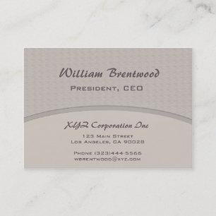 Pale Grey curve Business Card