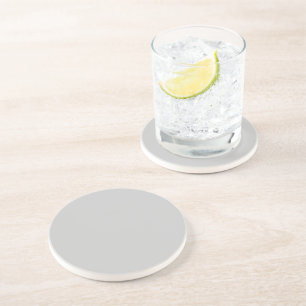 Pale Grey Geometric Pattern - Summer Decor Coaster