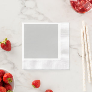 Pale Grey Geometric Pattern - Summer Decor Napkin