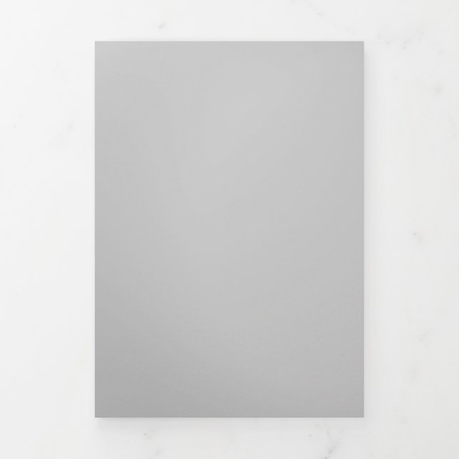 Pale Grey Geometric Pattern - Summer Decor Tri-Fold Invitation (Cover)
