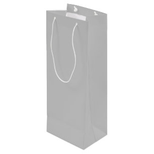 Pale Grey Geometric Pattern - Summer Decor Wine Gift Bag